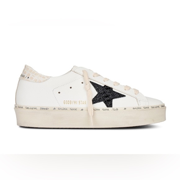 Golden Goose Shoes - Golden Goose Hi Star NIB Auth White Black Ivory